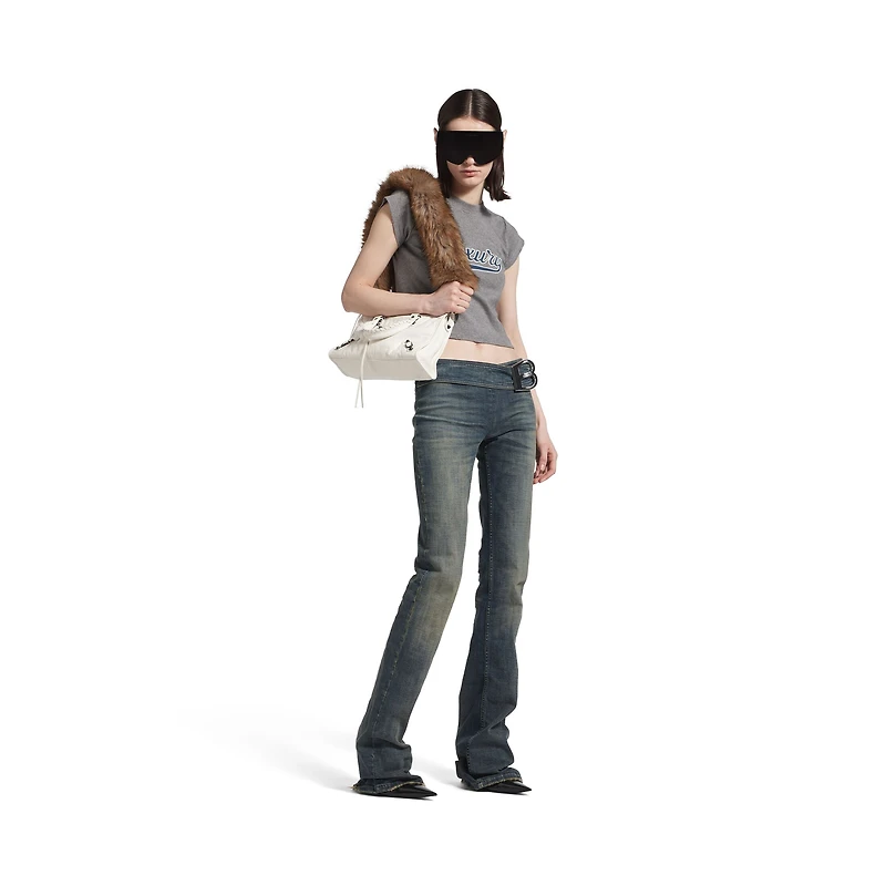 buckle bootcut pants