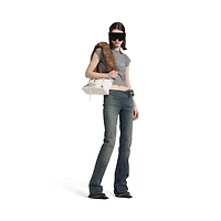 buckle bootcut pants
