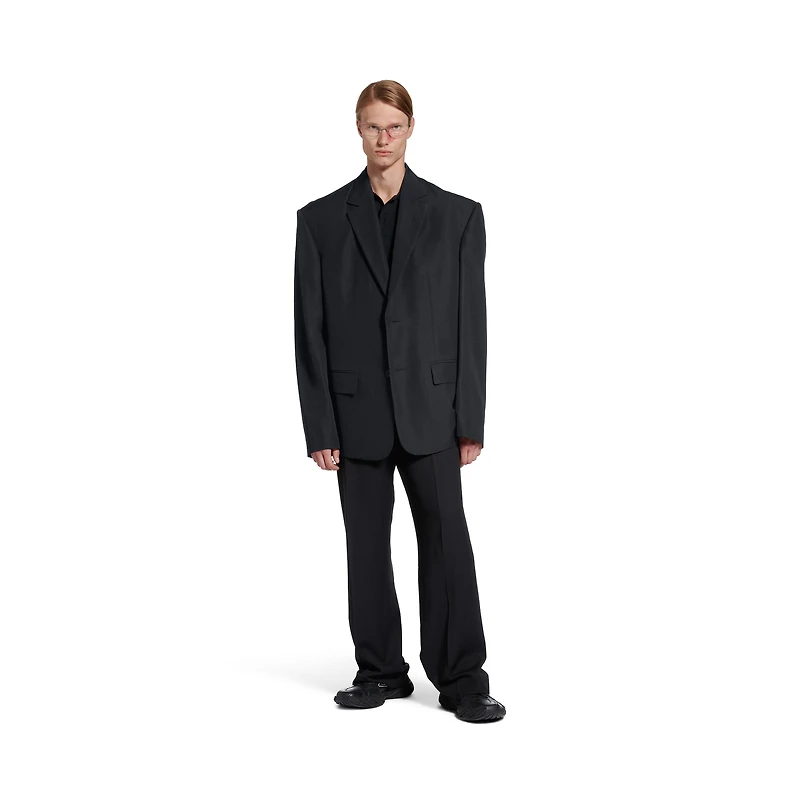 single breasted oversized tailored jacket