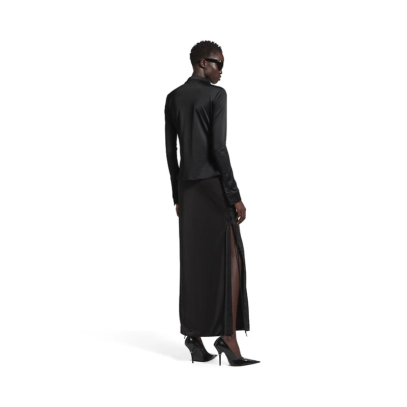 lace-up maxi  skirt