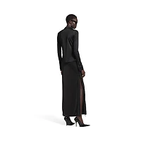 lace-up maxi  skirt