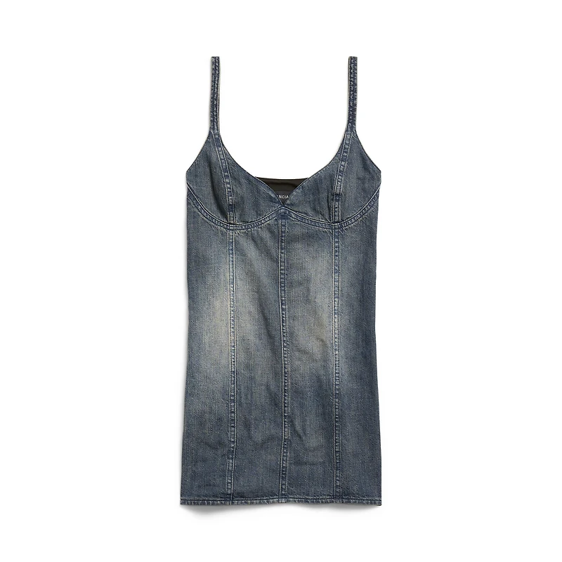corseted mini dress