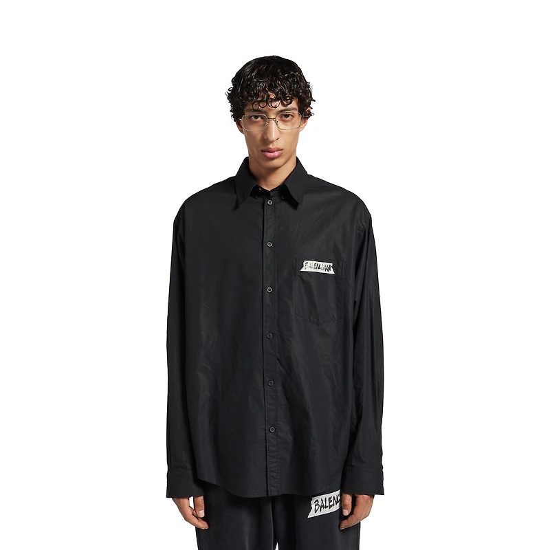 masking tape long sleeve shirt large fit