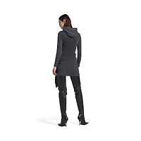 corseted zip-up hoodie