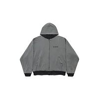 balenciaga back reversible zip-up hoodie
