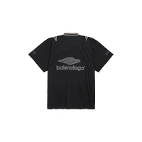 3b football v-neck t-shirt oversized