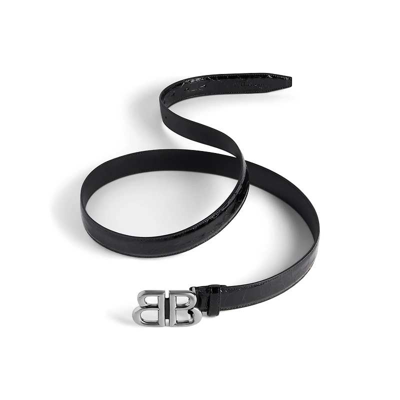 monaco belt crocodile embossed