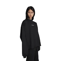 balenciaga back cropped long sleeve t-shirt