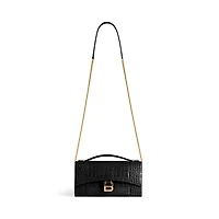 hourglass pochette with chain