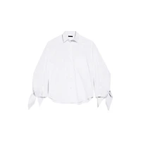 knotted cuff blouse
