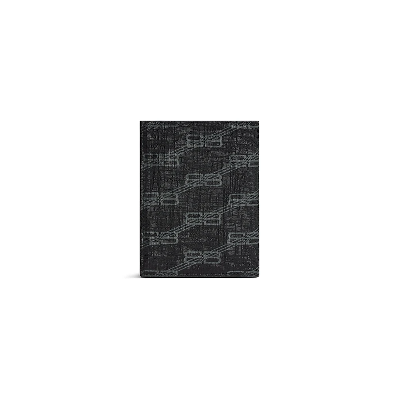 signature vertical bifold wallet bb monogram coated canvas 