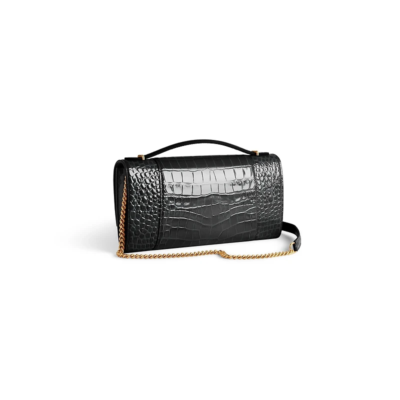 hourglass pochette with chain
