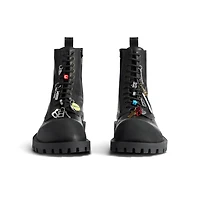 hummer lace-up bootie
