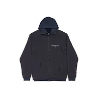 hybrid zip-up cardigan