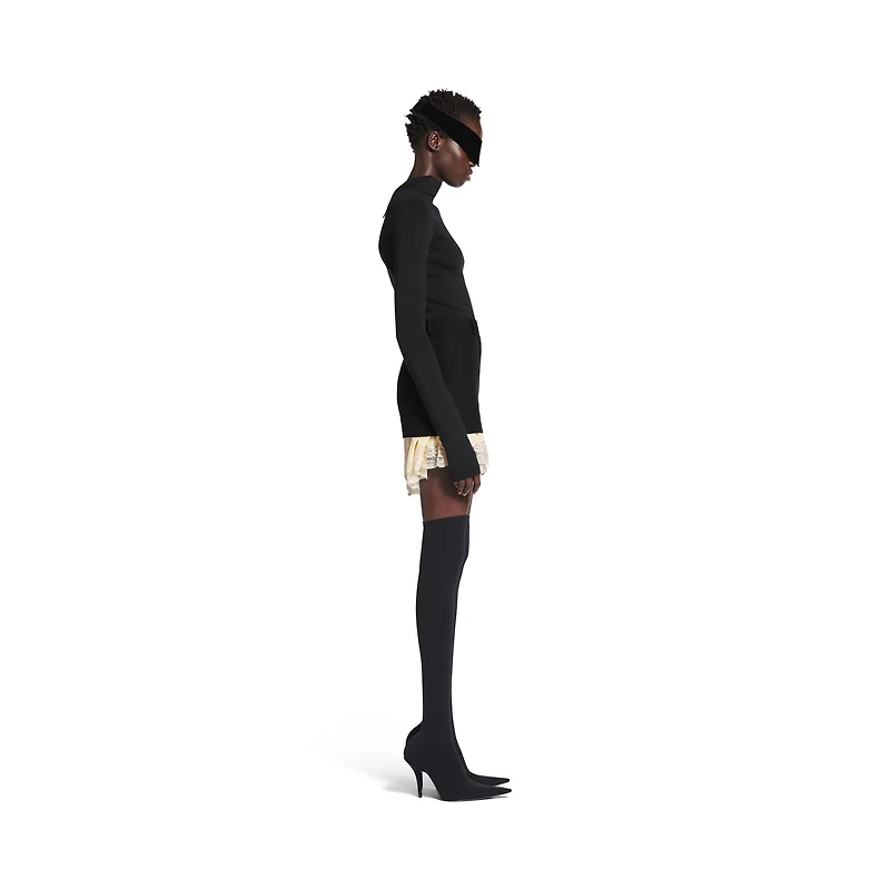 lingerie mini tailored skirt