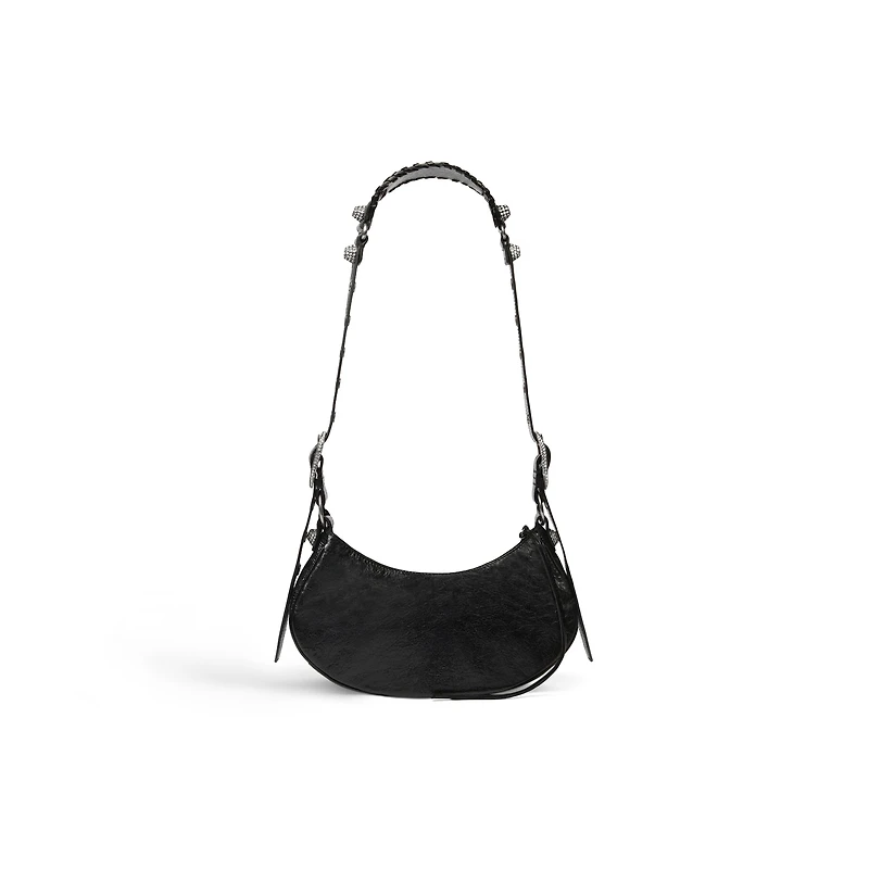 le cagole shoulder bag xs with rhinestones