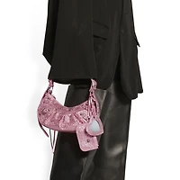 le cagole shoulder bag xs with rhinestones