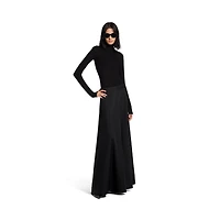 low waist maxi skirt