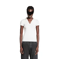 fitted polo top