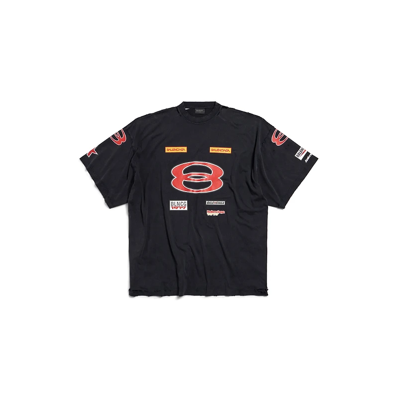 sponsor logos t-shirt oversized