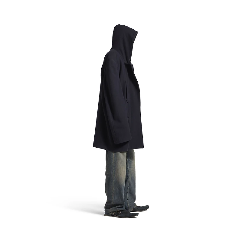 hooded short coat