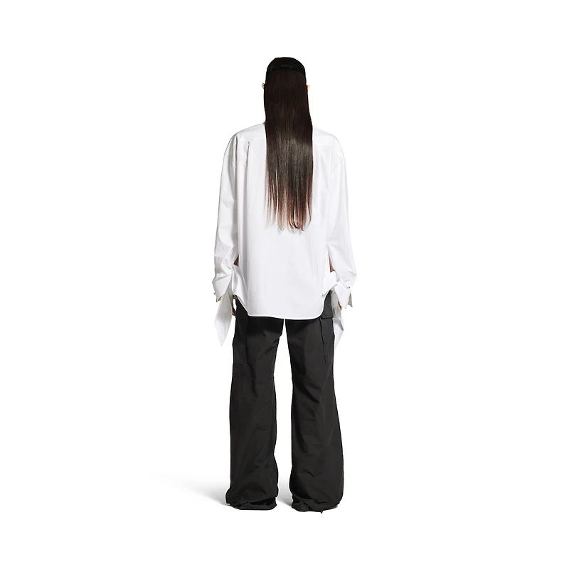 knotted cuff blouse