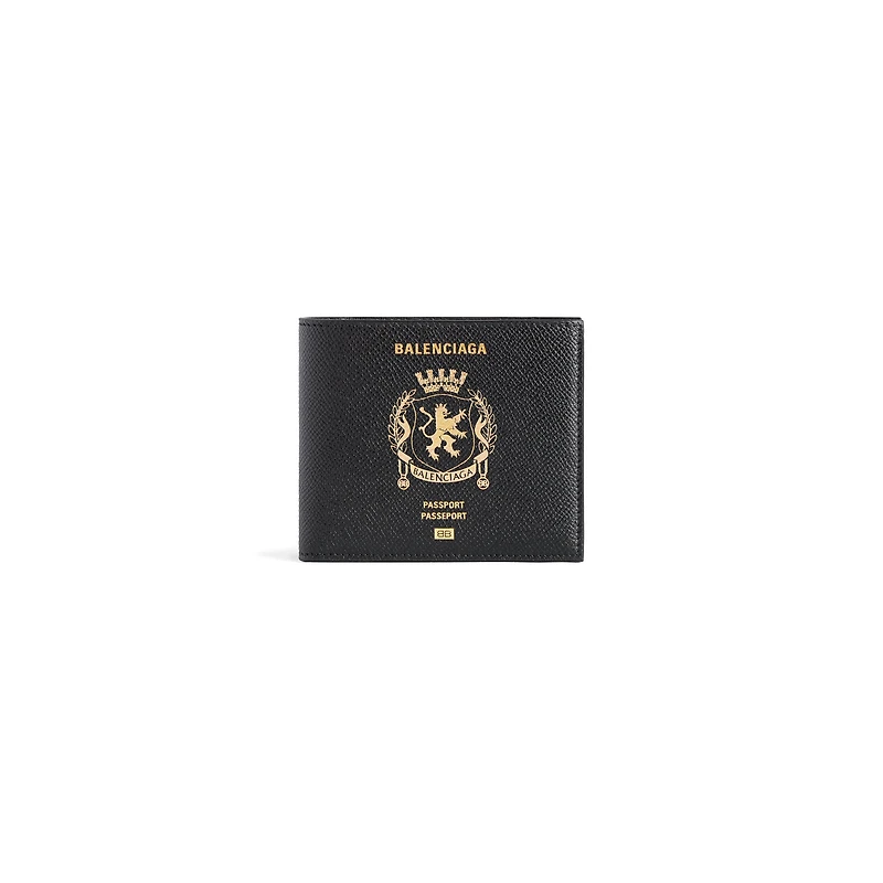 passport square folded wallet