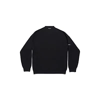 patch crewneck sweater