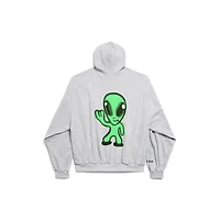 hi there large zip-up hoodie