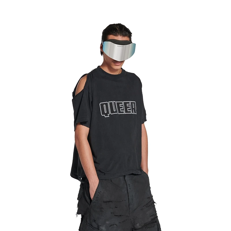 queer typo boxy t-shirt