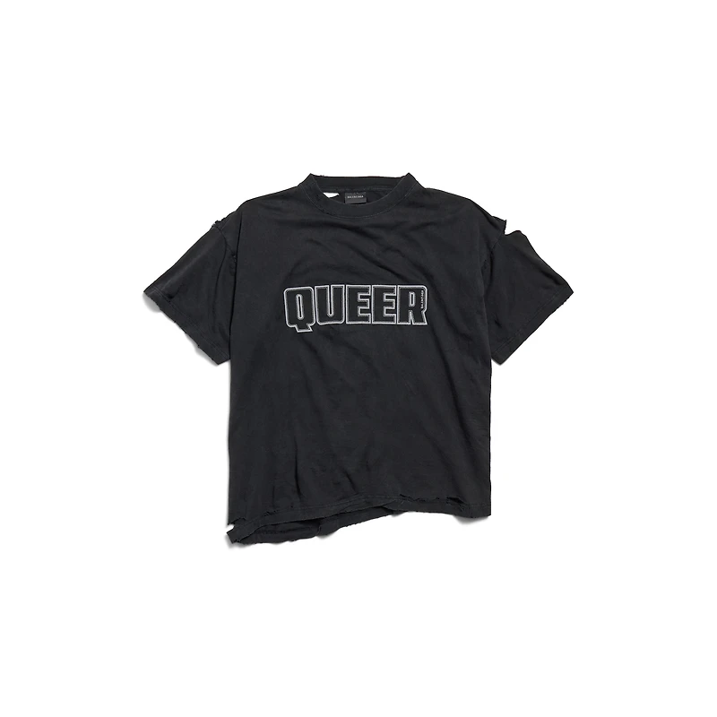 queer typo boxy t-shirt