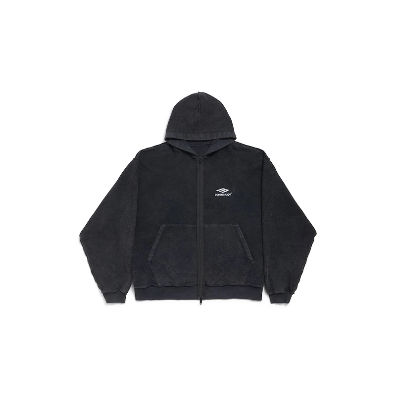 3b sports icon inside-out zip-up hoodie