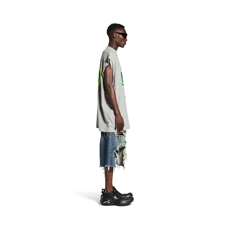 hi there + dripley sleeveless t-shirt