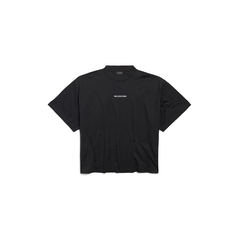 balenciaga back cropped t-shirt