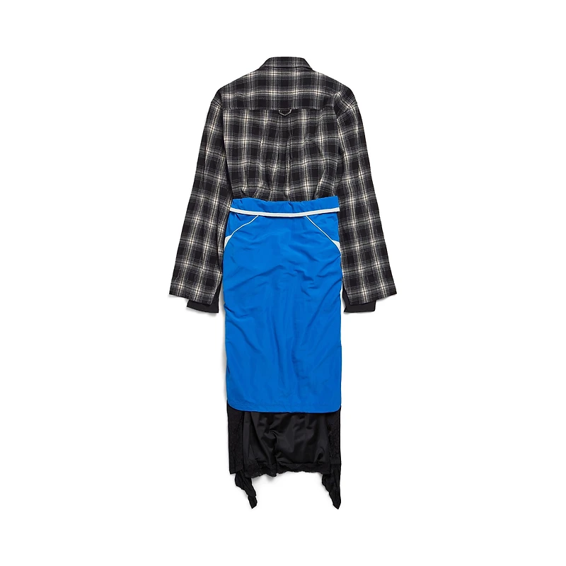 patched layered dress