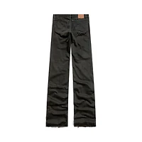 fitted low-waist pants