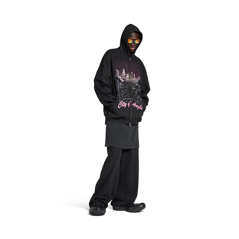 city of angels outerwear zip-up hoodie
