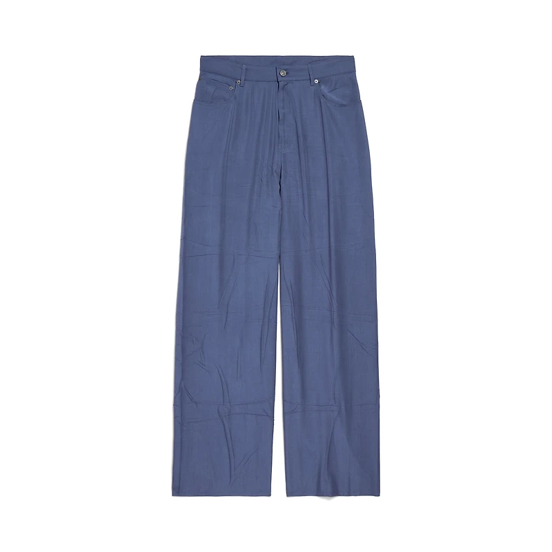 fluid denim pants