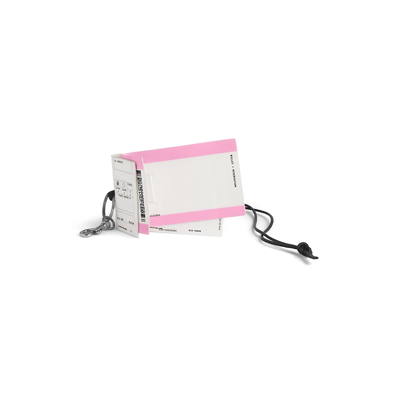 charm/keychain train ticket