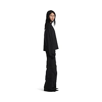 balenciaga back cropped long sleeve t-shirt