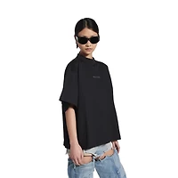 balenciaga back strass cropped t-shirt