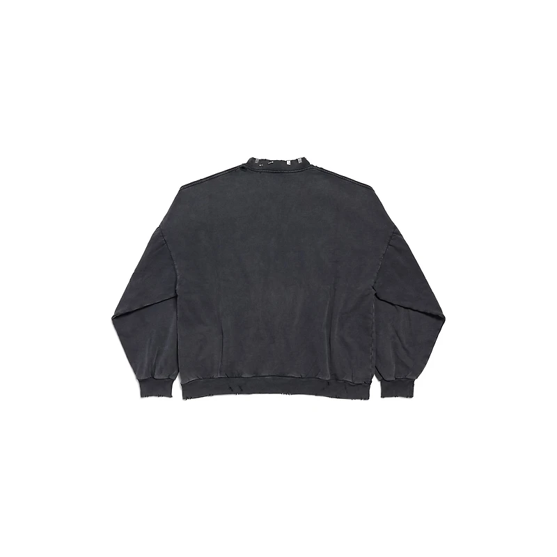 pierced round sweatshirt oversized