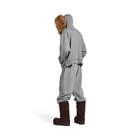 luxury script oversized zip-up hoodie