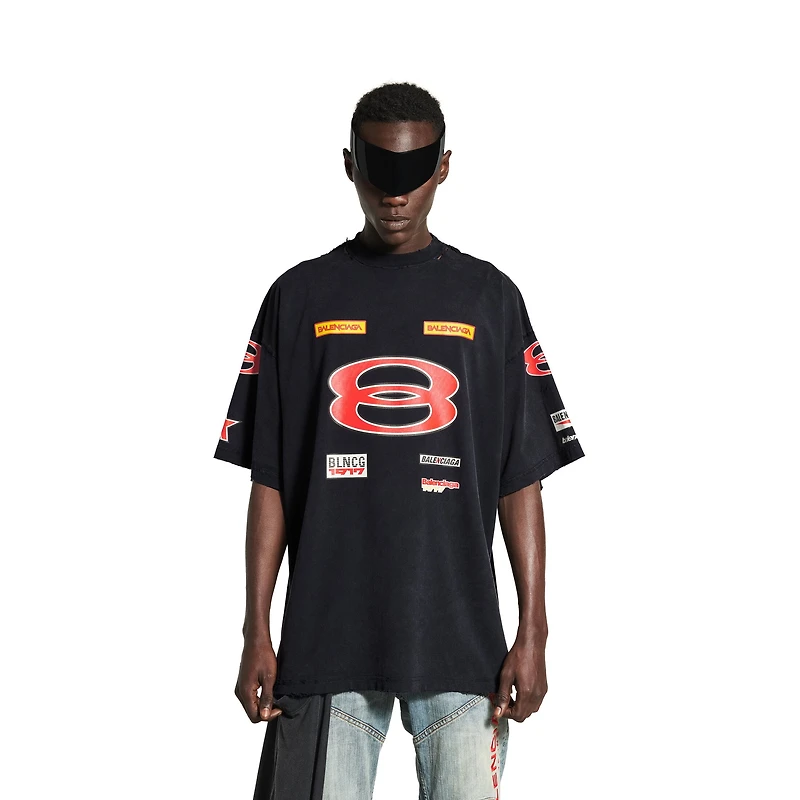 sponsor logos t-shirt oversized