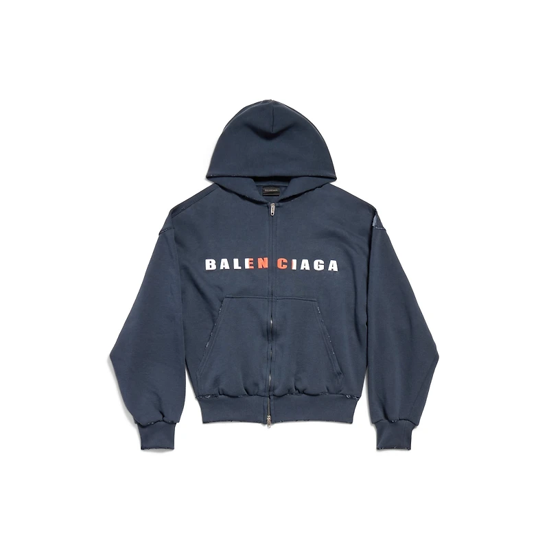 international zip-up hoodie small fit