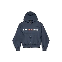 international zip-up hoodie small fit