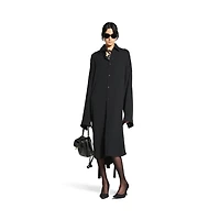 lace-up shirt dress