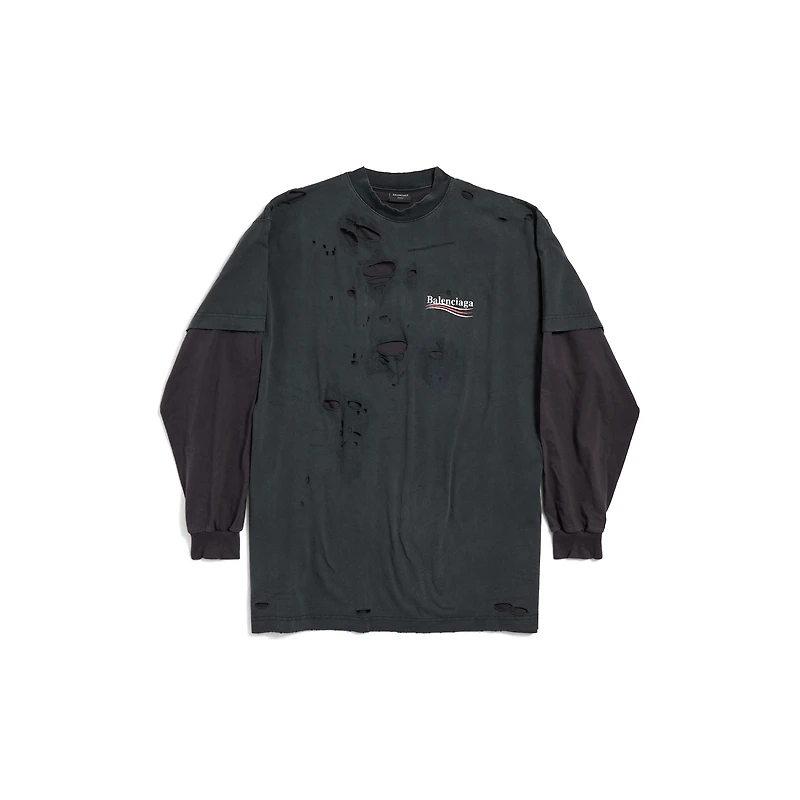 political campaign long sleeve layered t-shirt