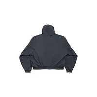 fashion designer pulled zip-up hoodie large fit