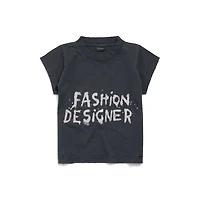 fashion designer shrunk t-shirt